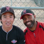 アメリカ研修 左がレジースミス・ジュニア